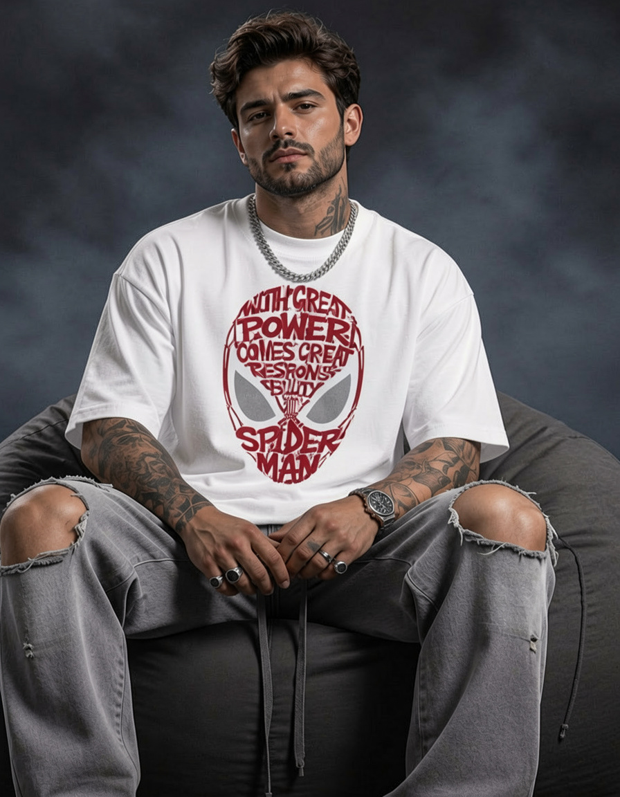 Spiderman Oversized T-Shirt – Wear Your Karmaa