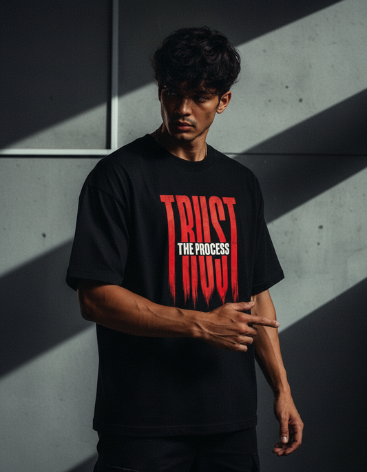 Trust The Process Oversized T-Shirt – Wear Your Karmaa