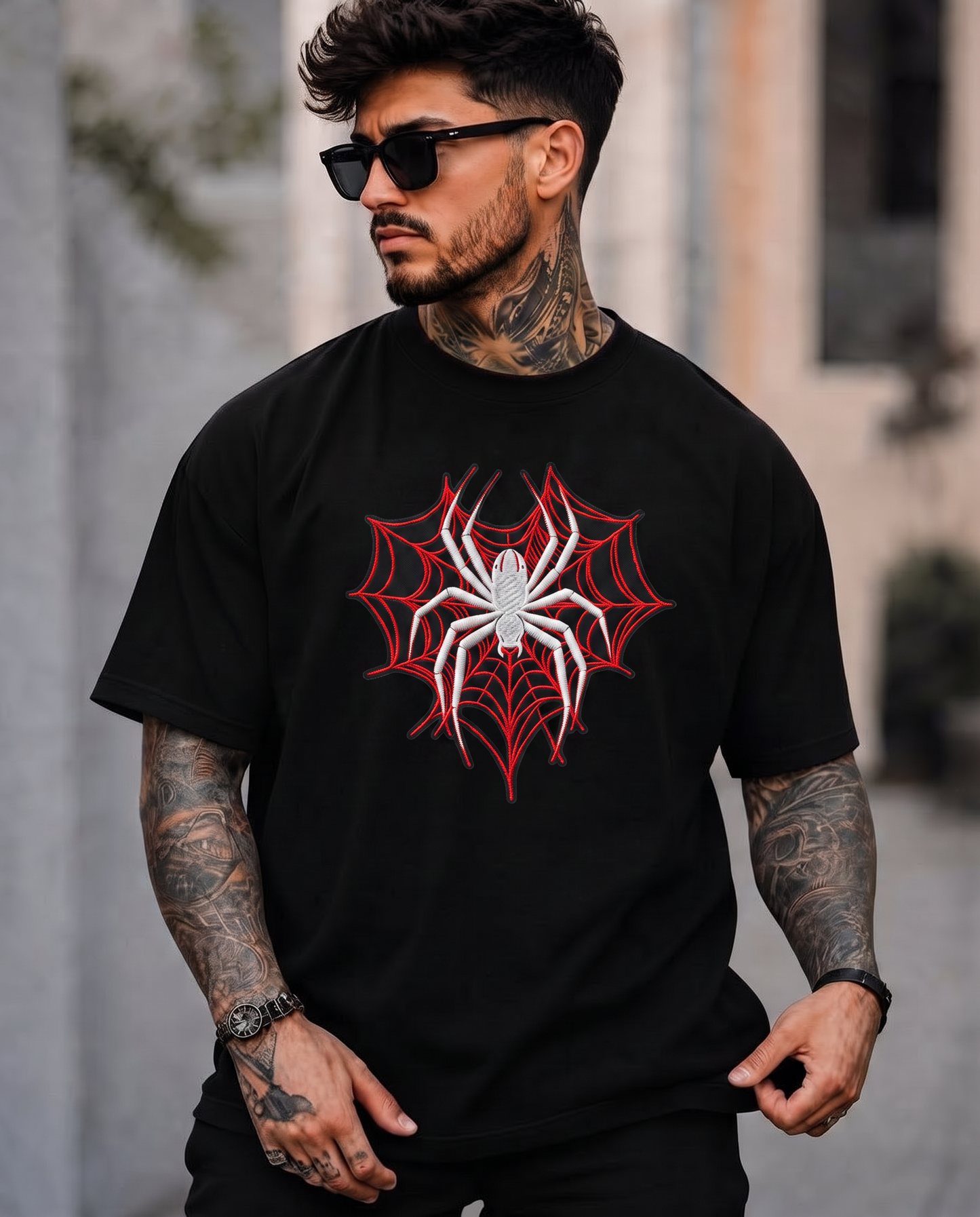 Spider Web Oversized T-shirt