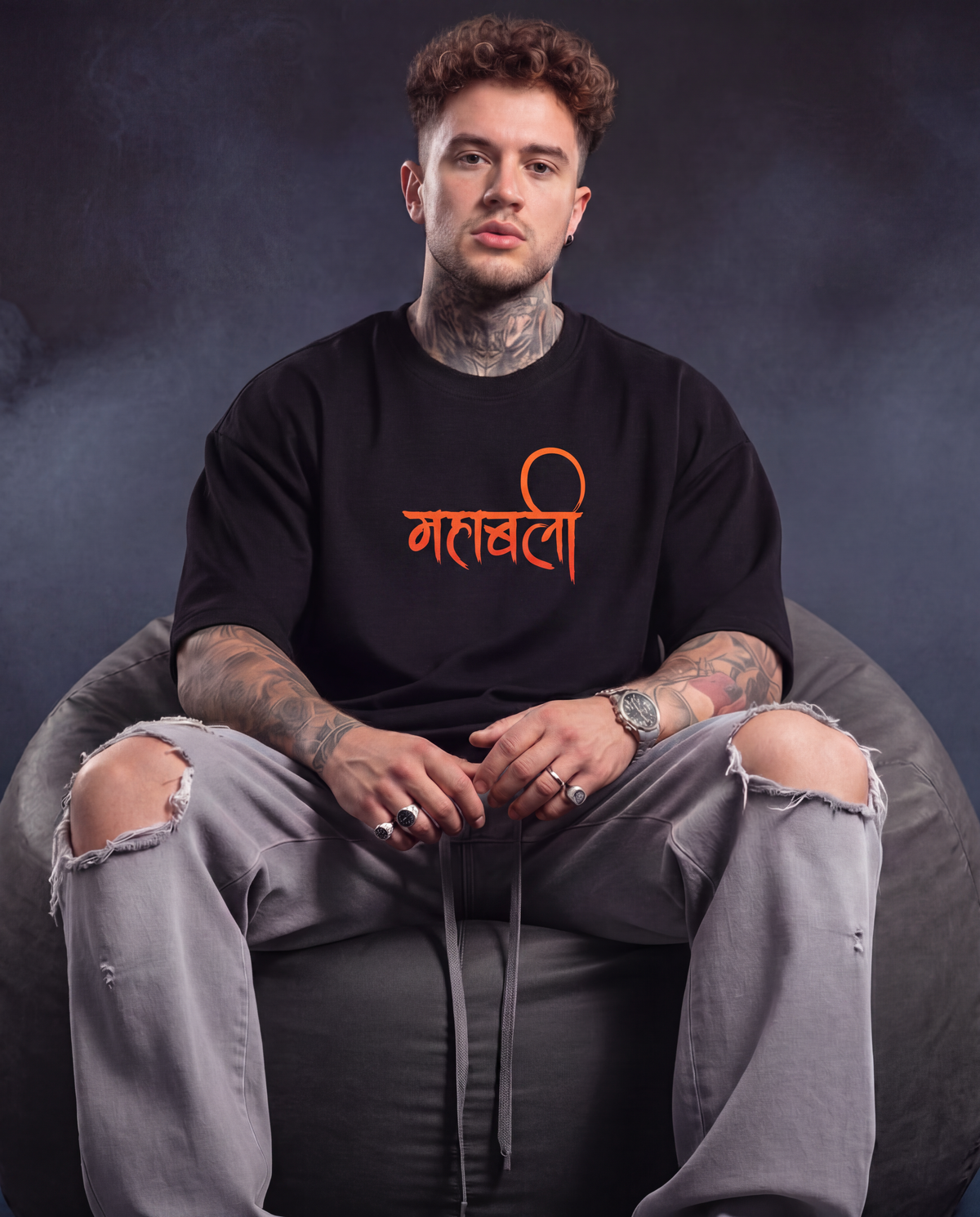 Hanuman Oversized T-Shirt – Wear Your Karmaa