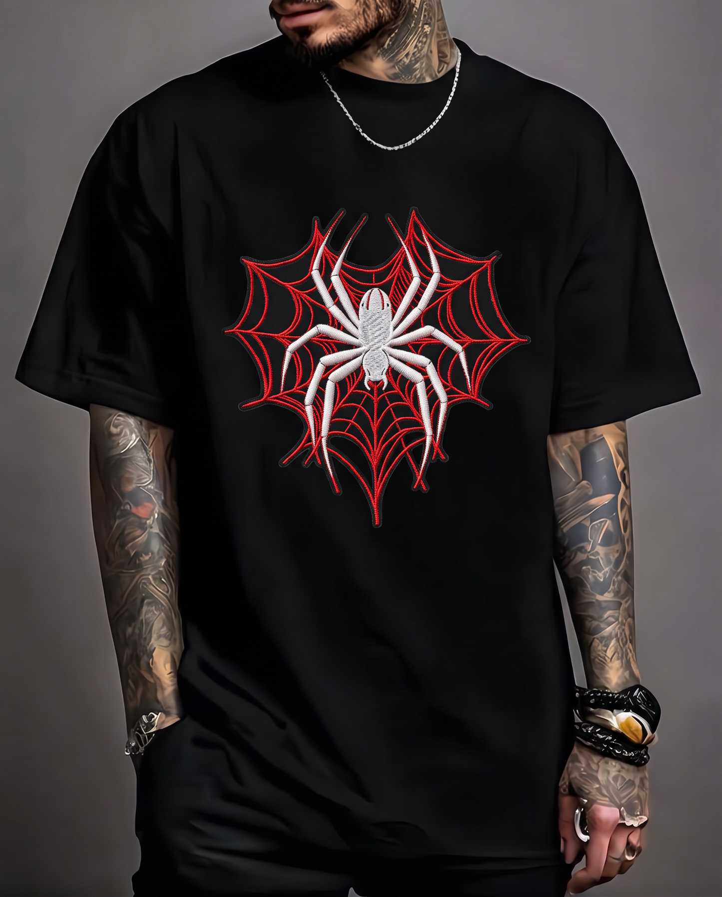 Spider Web Oversized T-shirt