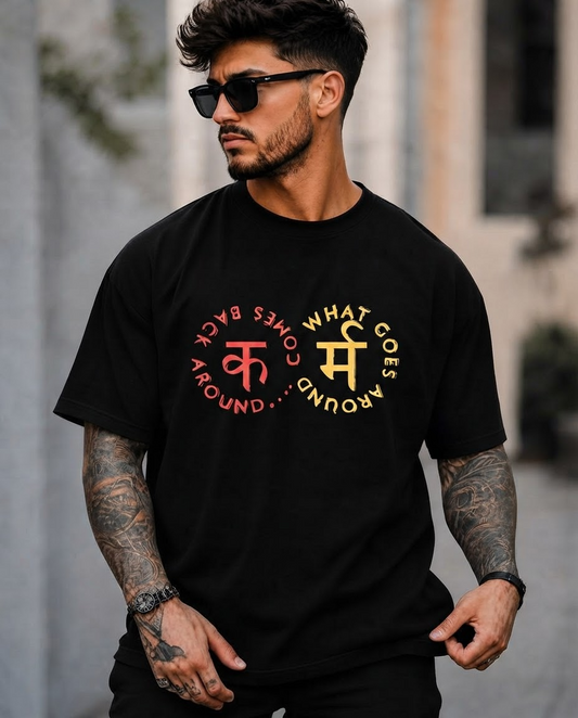 What Goes Around Oversized T-Shirt – Wear Your Karmaa