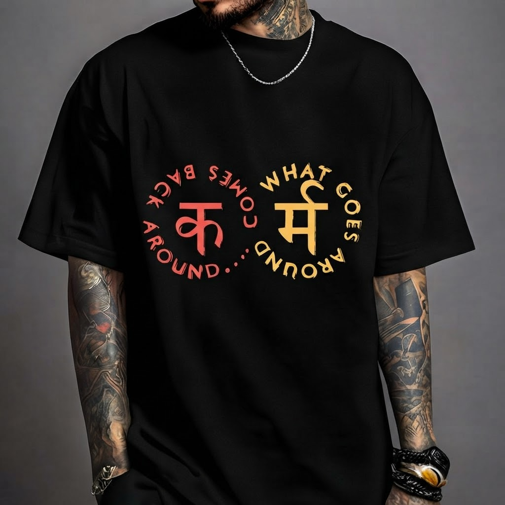 What Goes Around Oversized T-Shirt – Wear Your Karmaa
