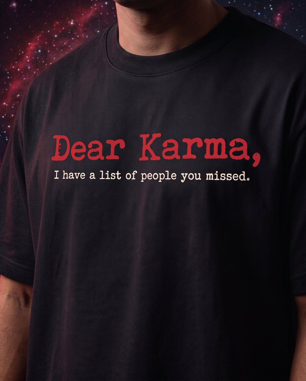 Karma List Oversized T-Shirt – Wear Your Karmaa